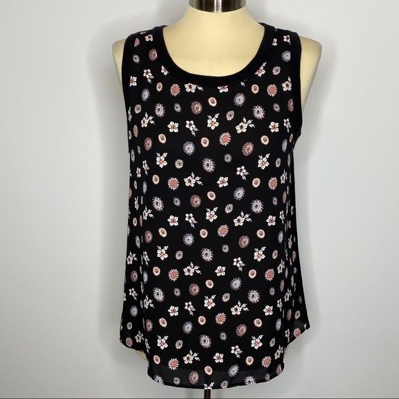 Loft Outlet Floral Sleeveless Blouse - Picture 1 of 6